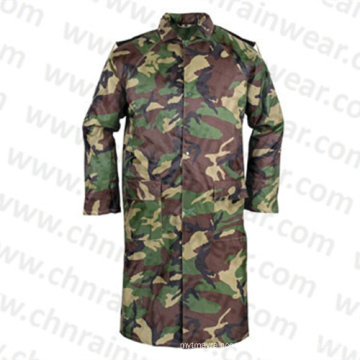 Professional Military Camouflage PVC Raincoat / Army Raincoat